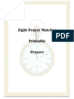 Eight Prayer Watch Printables PDF