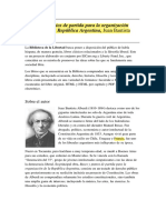 Bases - y Puntos de Partida para La Organización Política de La República Argentina - Juan Bautista Alberdi