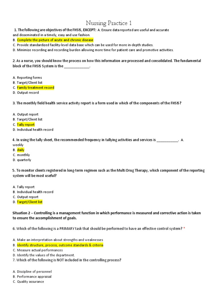 FHSIS Fundamentals and Reporting Guidelines | PDF | Self-Improvement ...