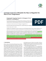 1 - (Reference) Hydrogen Reduction of Hematite Ore Fines To Magnetite Ore