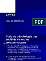 ACCAP - Code de Déontologie