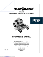 Great Dane 61" Zero Turn Operators Manual