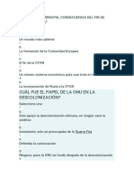 Cuál Fue La Principal Consecuencia Del Fin de La