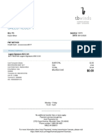 Sales Receipt 12073 From TB Winds