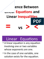 2 Difference Between Linear Equations and Linear Inequalities