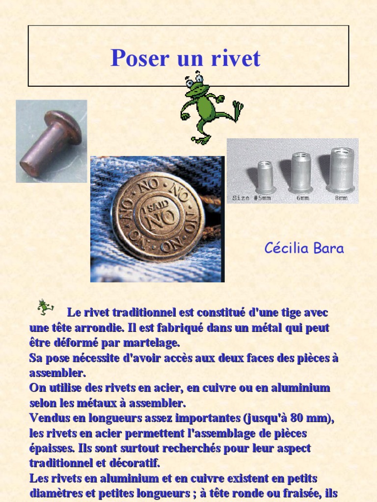 Poser Un Rivet | PDF