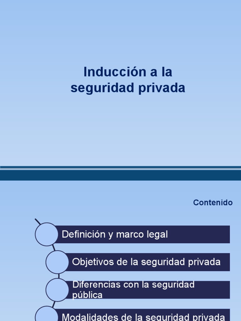 Inducción a la Seguridad Privada | PDF | Valores | Prevención del crimen