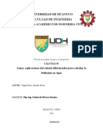 Aplicaciones Del Cálculo Diferenciales para Calcular La Deflexión en Vigas