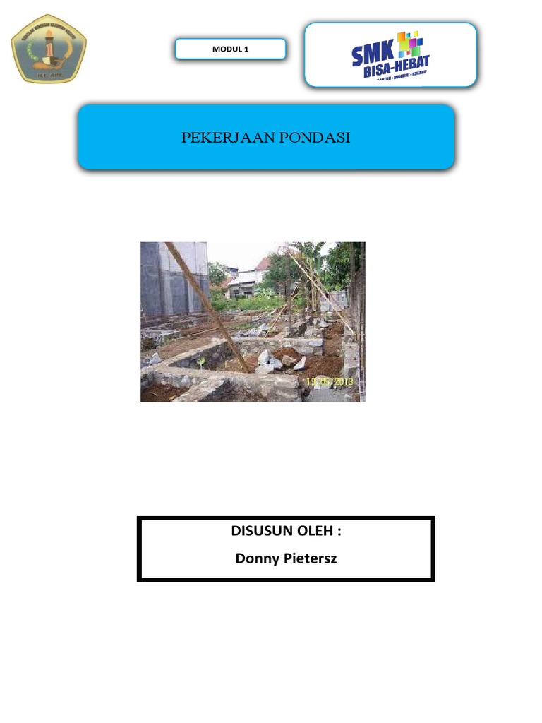 Modul Ajar Pondasi Lengkap Pdf
