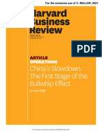 China Slowdown The First Stage of The Bullwhip Effect