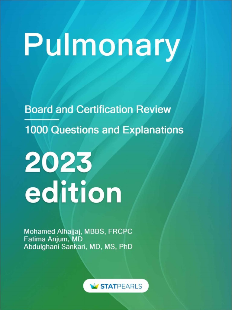 Pulmonary Board and Certification Review 2023 Edition PDF Doctor