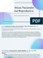 Polìticas Nacionales de Salud Reproductiva