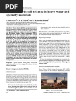 March Towards Self-Reliance in Heavy Water and Specialty Materials