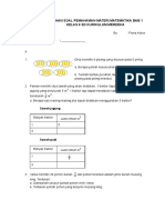 Latihan Soal Pemahaman Materi Matematika Bab 1