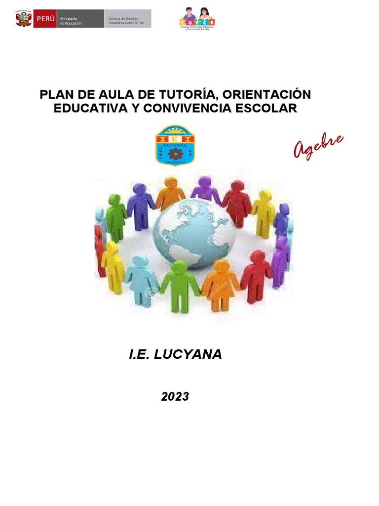 Plan de Tutoria de Aula 2023 - Agebre | PDF | Crecimiento personal y ...