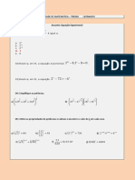 Atividade de Matemática Exponencial