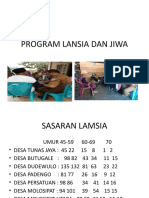 Evaluasi Program Lansia Dan Jiwa