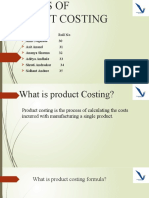 Aspects of Product Costing