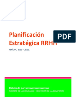Plantilla de Planificación Estratégica RRHH
