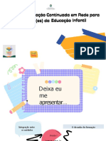 FORMACAO DE PROFESSORES EDUCAÇÃO INFANTIL