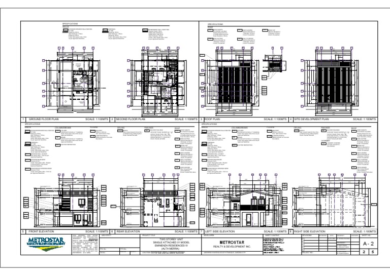 A2 Floor Plan Elevations Pdf Architectural Design Architecture
