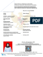 (The Indonesian Health Profession Board) : Registration Certification of Health Promoter