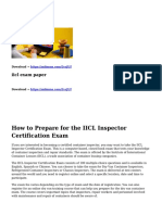 How To Prepare For The IICL Inspector Certification Exam