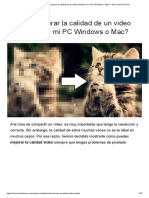 ¿Cómo Mejorar La Calidad de Un Video Pixelado en Mi PC Windows o Mac - Mira Cómo Se Hace