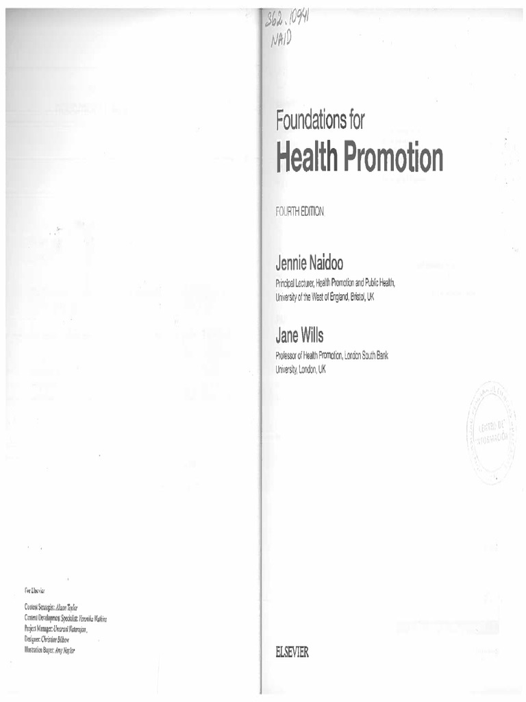 Foundations For Health Promotion 2016 Copia Compressed PDF