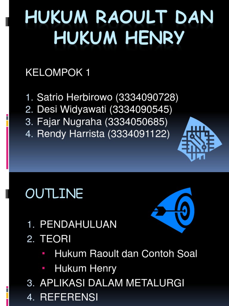 Hukum Raoult Dan Hukum Henry