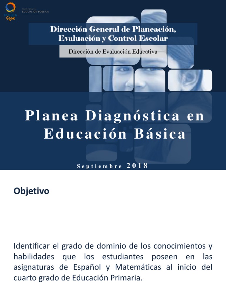 Planea Diagnóstica 2018: Evaluación Escolar | PDF | Educación primaria ...