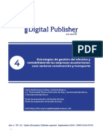 Estrategias de Gestión Del Efectivo y Rentabilidad de Las Empresas Ecuatorianas: Caso Sectores Construcción y Transporte