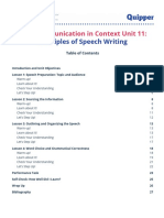 PDF - OC 11 - Unit 11 - Principles of Speech Writing, 4 Topics