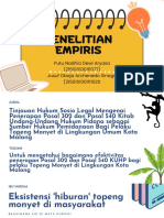 Penelitian Empiris: Putu Nadhia Dewi Aryasa (215010100111077) Jusuf Obaja Archenedo Sinaga (2150101001111020