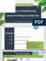 Learn & Talk I: Chapter 5 Entertainment Lesson 43 Going To A Book Fair