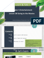 Learn & Talk I: Chapter 5 Entertainment Lesson 38 Going To The Movies