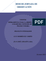 Informe de Jornada de Observación