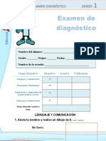 Examen Diagnostico 1er Grado Agosto