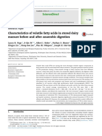 Characteristics of Volatile Fatty Acids in Stored Dairy