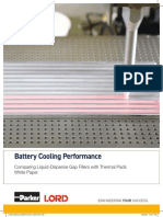 White Paper - Battery Cooling Performance Comparing Liquid - Dispense Gap Fillers With Thermal Pads LL3250