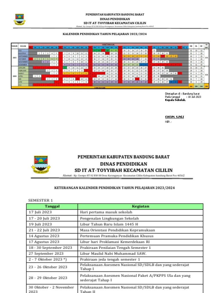 Kaldik 2024 SD IT AT TOYYIBAH PDF