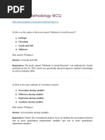 Research Methodology MCQ