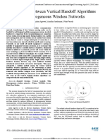 Comparison Between Vertical Handoff Algorithms For Heterogeneous Wireless Networks