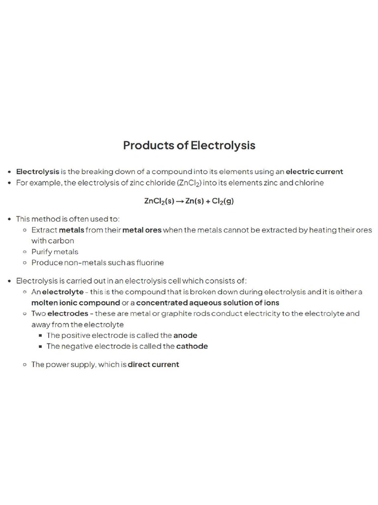 Electrochemistry Notes PDF