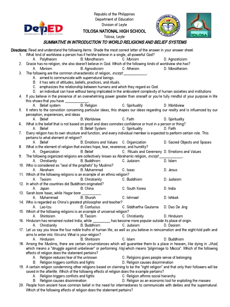 Wrbs summative pdf ten commandments jesus