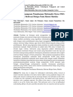 Analisis Kemampuan Pemahaman Matematis Siswa SMA Ditinjau Dari Motivasi Belajar Pada Materi Matriks