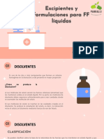 Excipientes y Formulaciones