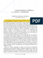 Zoraida, J. Liberales y Conservadores en México. Diferencias y Similitudes