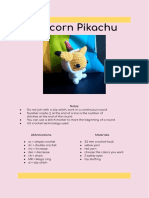 Crochet Pikachu With Hoodie Amigurumi PDF Pattern