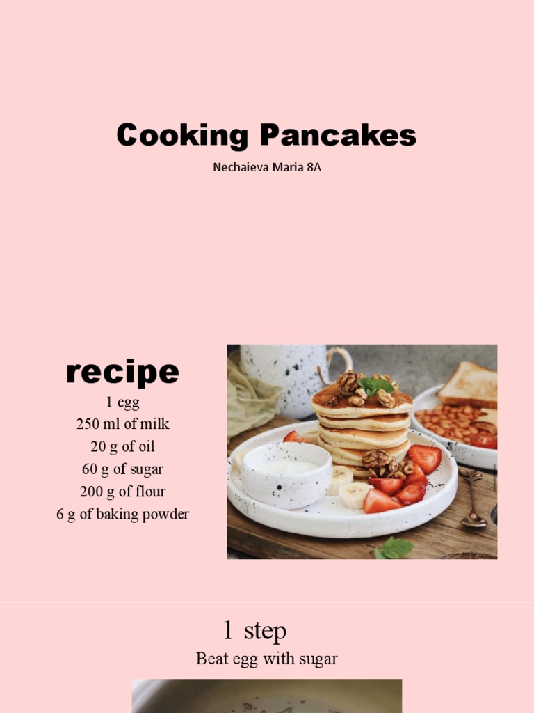 Cooking Pancakes PDF